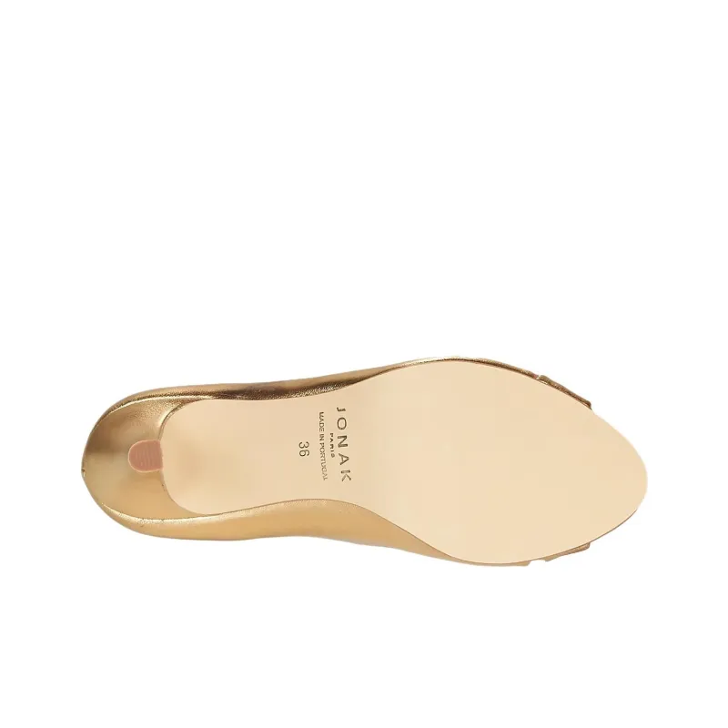 JONAK Slim Heel High Heels Women's Gold-6