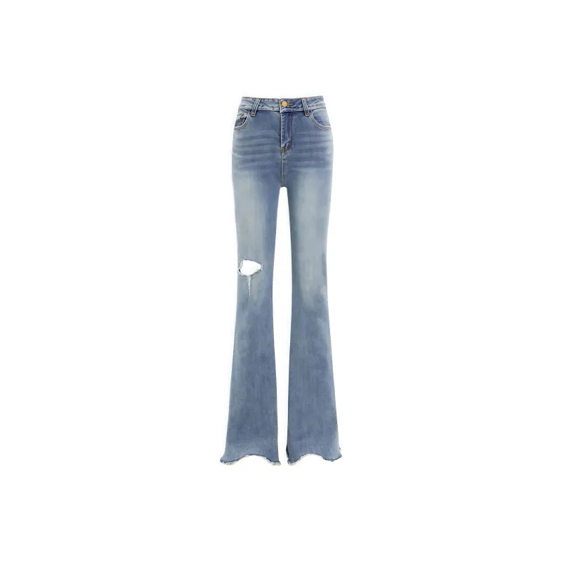 YINLEI Jeans Women's Blue-0
