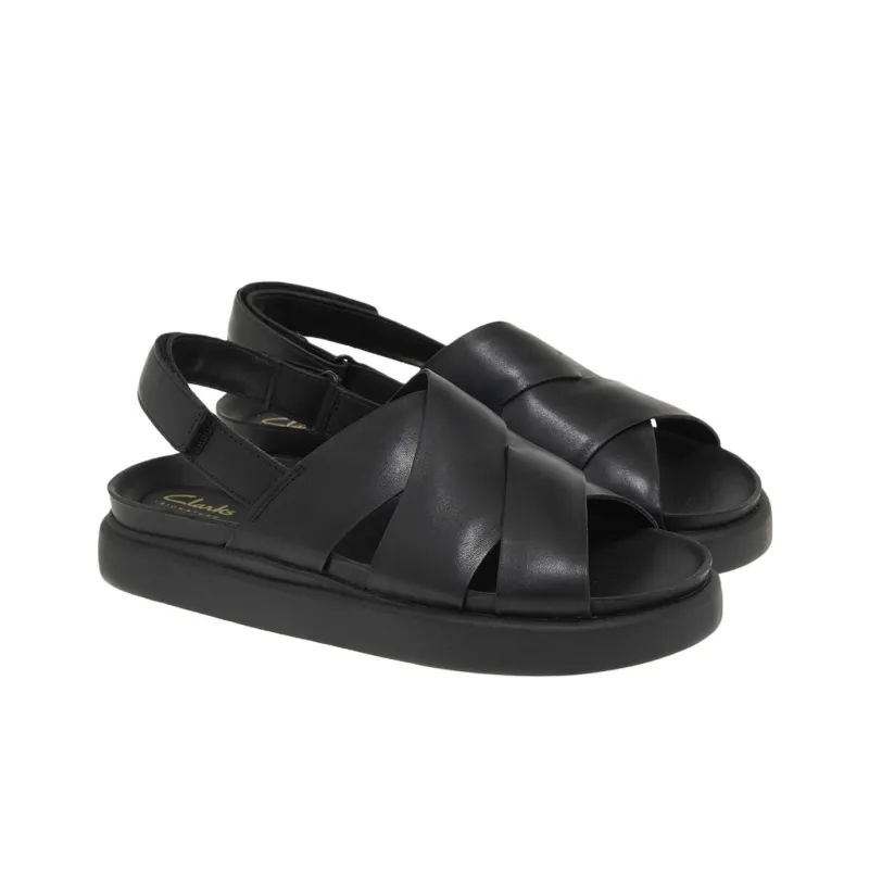 Clarks ARISTELLA SUN One Strap Sandals Women's Black-2