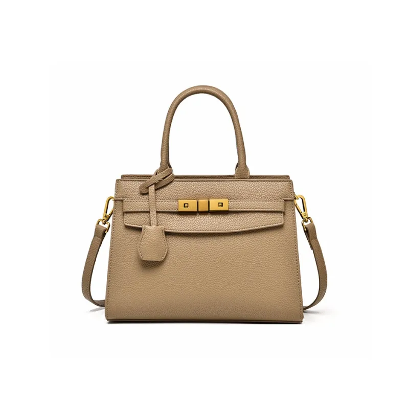 Versman PU Shoulder Bag, Crossbody Bag, Handbag Regular Women's Elephant Gray/Black/Orange/Beige-0