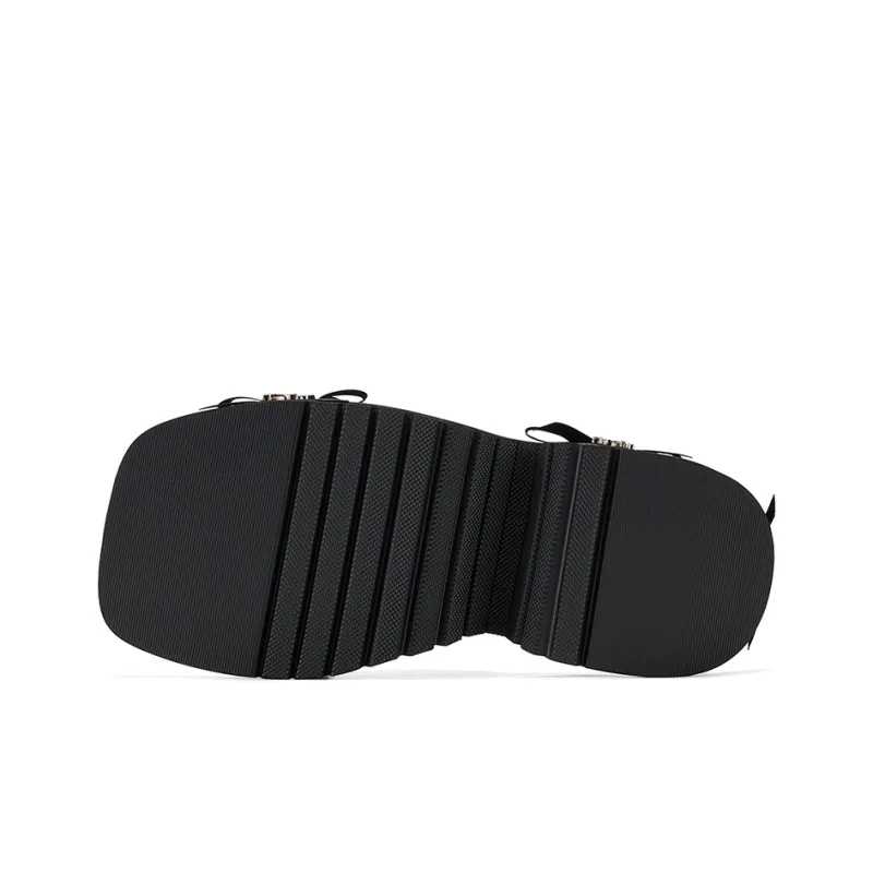 GG CC Slide Slippers Women's Black-4