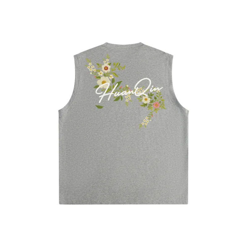 HUANQIU Tank Tops Unisex-11
