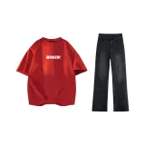 Gucci Red+Black Gray Jeans