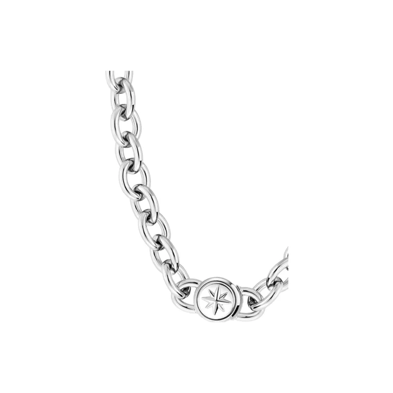 BROSWAY Titanium Steel Necklaces Men's Silver-2
