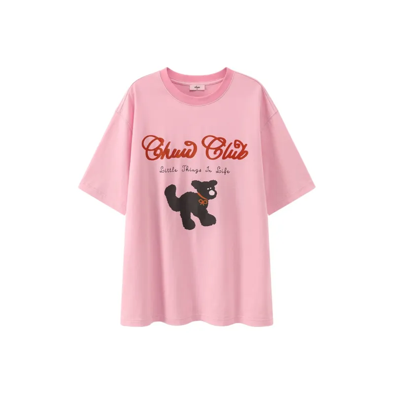 CHUU 2024 Summer New Arrival Crew Neck Loose Fit T-Shirt Women's-6