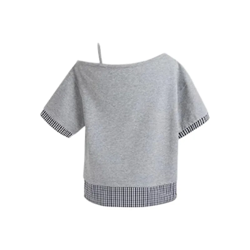 ABCMININ T Shirts Women's Gray-1