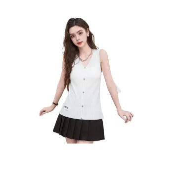 FAWENXIANGZI Tank Tops Women's White