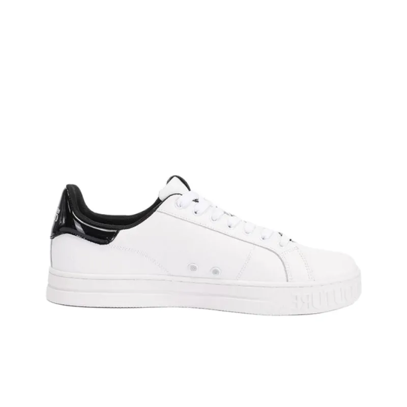 VERSACE JEANS COUTURE Court 88 Low Top Skateboard Shoes Men's White-1