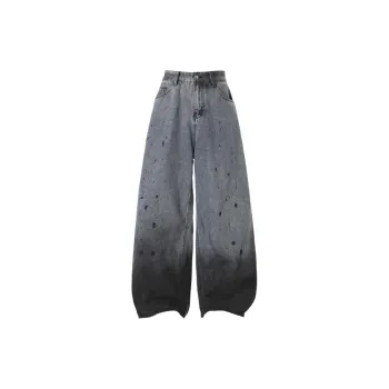 TH FABRICATE Jeans Women's Ink Splatter Blue