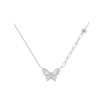 KAILEIFU S925 Silver Necklaces Women's Silver