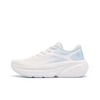 QIAODAN Cushioning, Slip Resistant, And Abrasion Resistant Low Top Casual Running Shoes Women's Jordan White Dream Blue