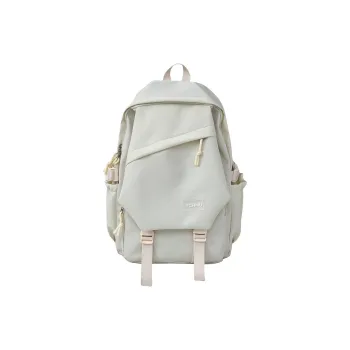 AIBAG Nylon Backpack Unisex White/Black/Red/Yellow/Pink