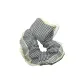 Plaid Lace Hair Tie with Lace Trim, 1 Piece (Black)