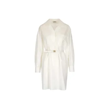 FENDI Long Sleeved Dress Women's White