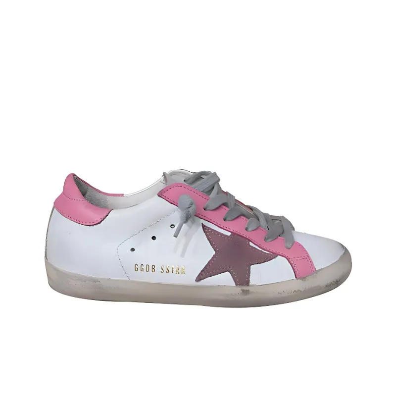 Golden Goose Super Star Low Top Skateboard Shoes Women's White-1