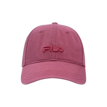 FILA ORIGINALE Cotton Baseball Caps Unisex Rock Rose Red
