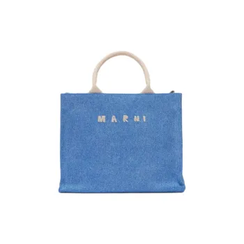 MARNI Fabric Handbag Trumpets Women's Blue