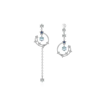 JKEM 925 Silver/alloy/resin Earrings Women's