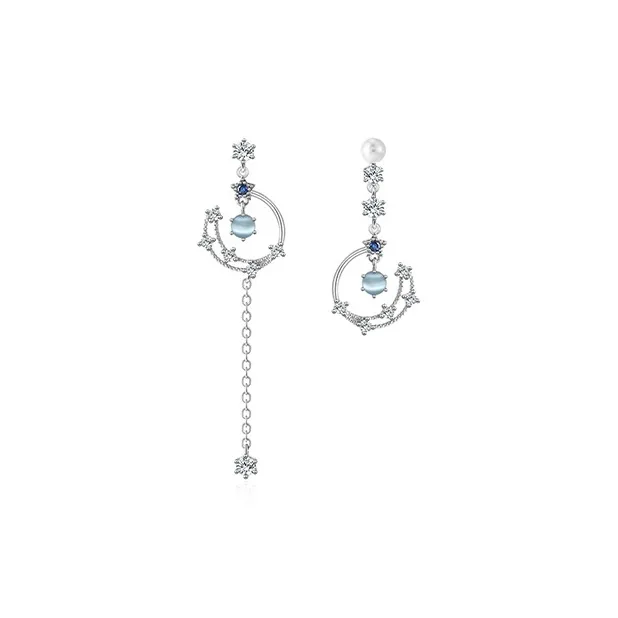 JKEM 925 Silver/alloy/resin Earrings Women's-0