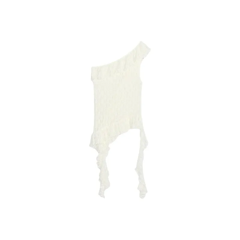 ZARA Tank Tops Women's White-1