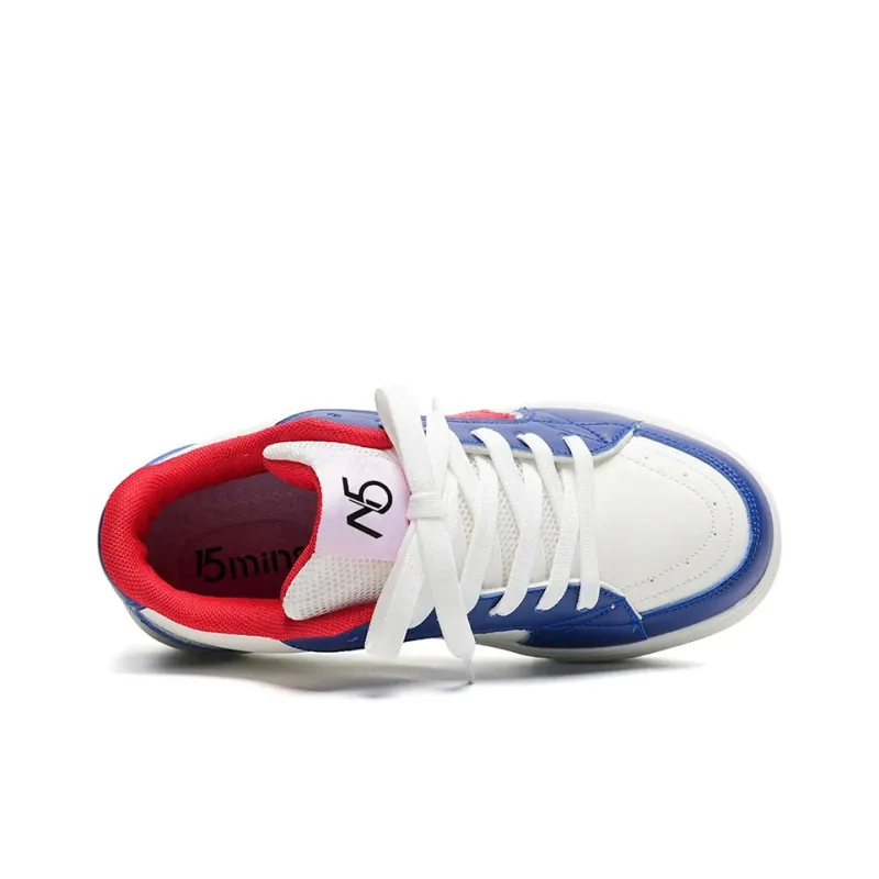 15 MINS Slip Resistant, Abrasion Resistant, Lightweight Low Top Skateboard Shoes Unisex-6