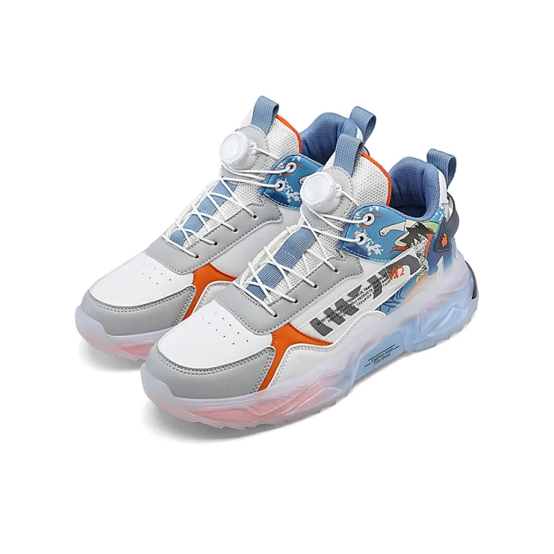 BINGO DUCK Coverage High Top Vintage Basketball Shoes Men's-2