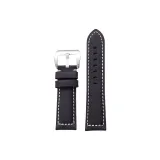 Black with Silver-Tone Buckle