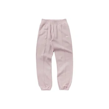 Nike SS25 WMNS Essential Fleece Casual Pants Women's Champagne/White