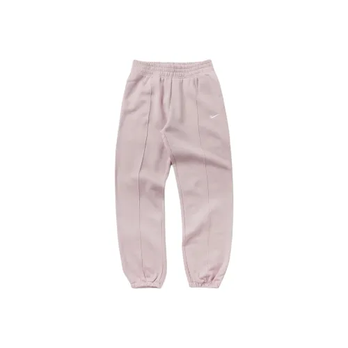Nike SS25 WMNS Essential Fleece Casual Pants Women's Champagne/White
