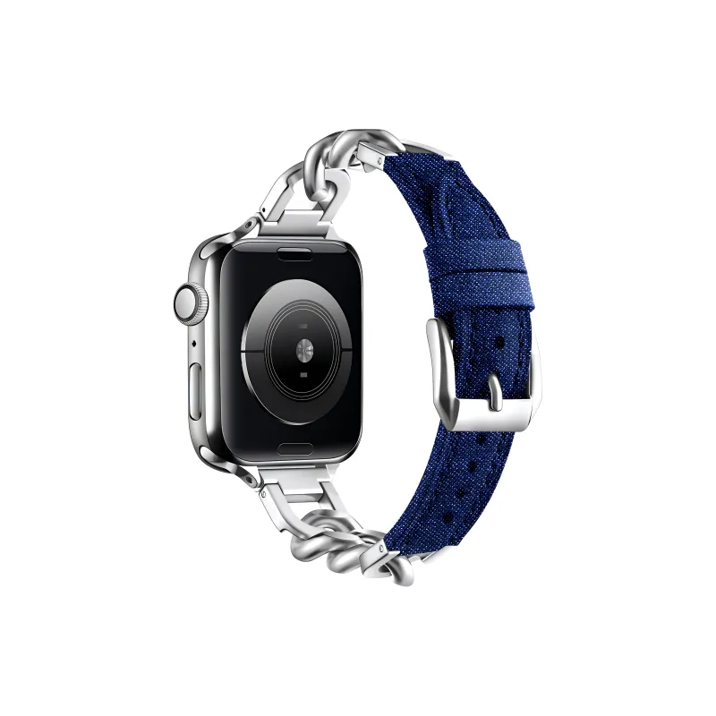 KVZUVUU Apple Compatibility Watch Band Metal-15
