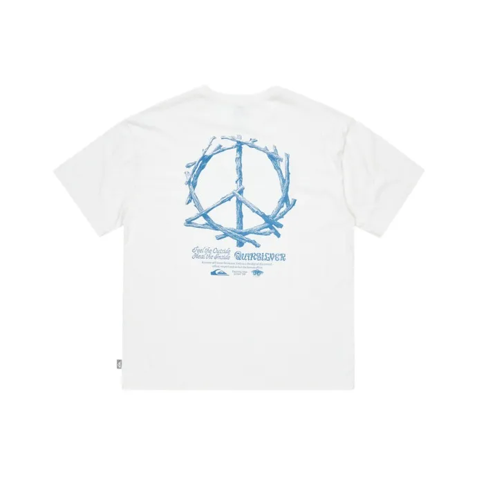 Quiksilver T Shirts Men White-1
