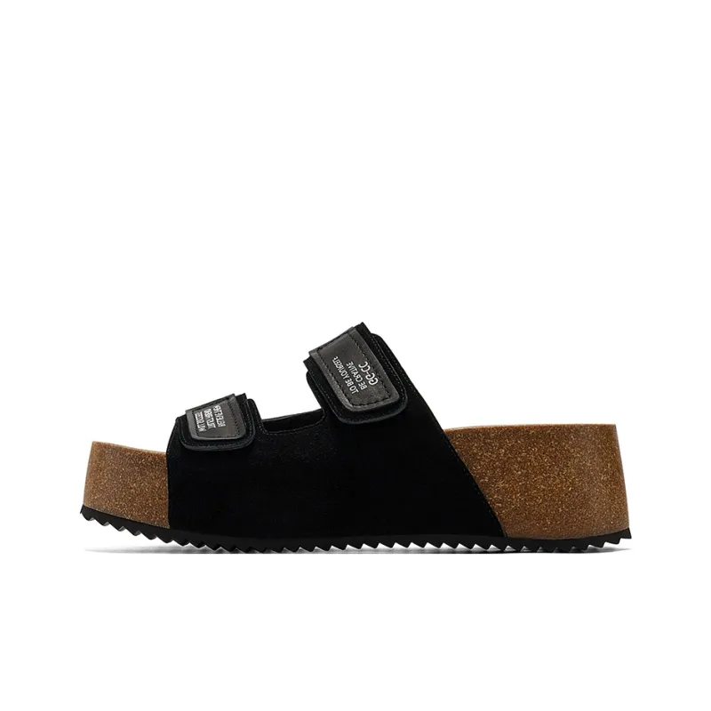 GG CC Slip Resistant Platform Boccon Slide Slippers Women's-0