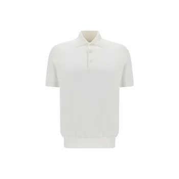 Brunello Cucinelli Short Sleeved Buttoned Polo Shirt