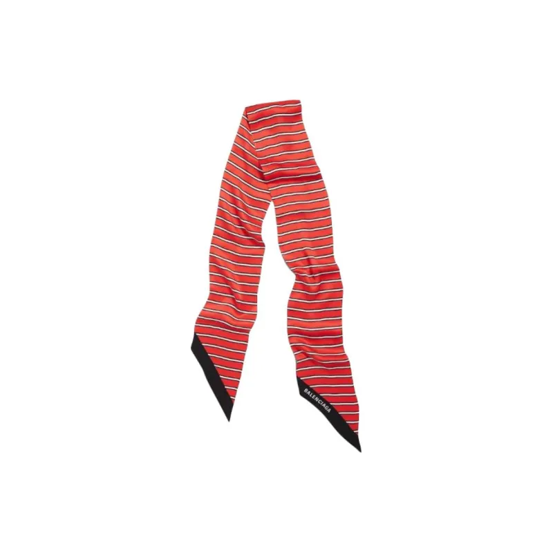 Balenciaga Silk Scarves Women's Red-1