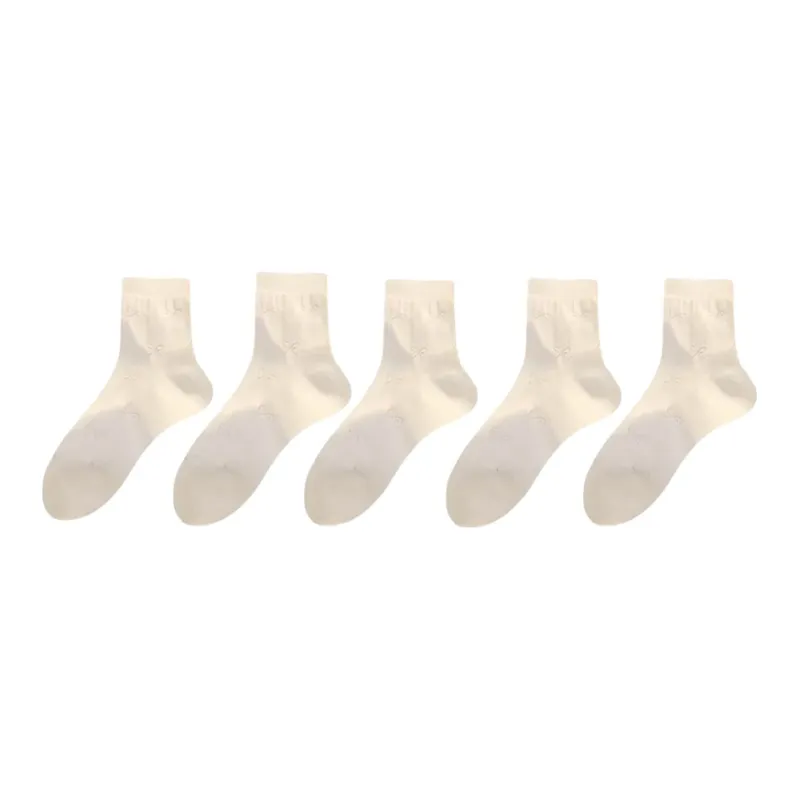Lan Miao Mid Calf Socks Women's 5 Pack-1