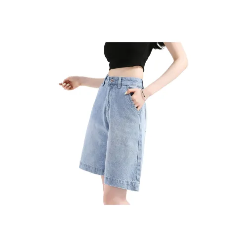 FAWENXIANGZI Denim Shorts Women's