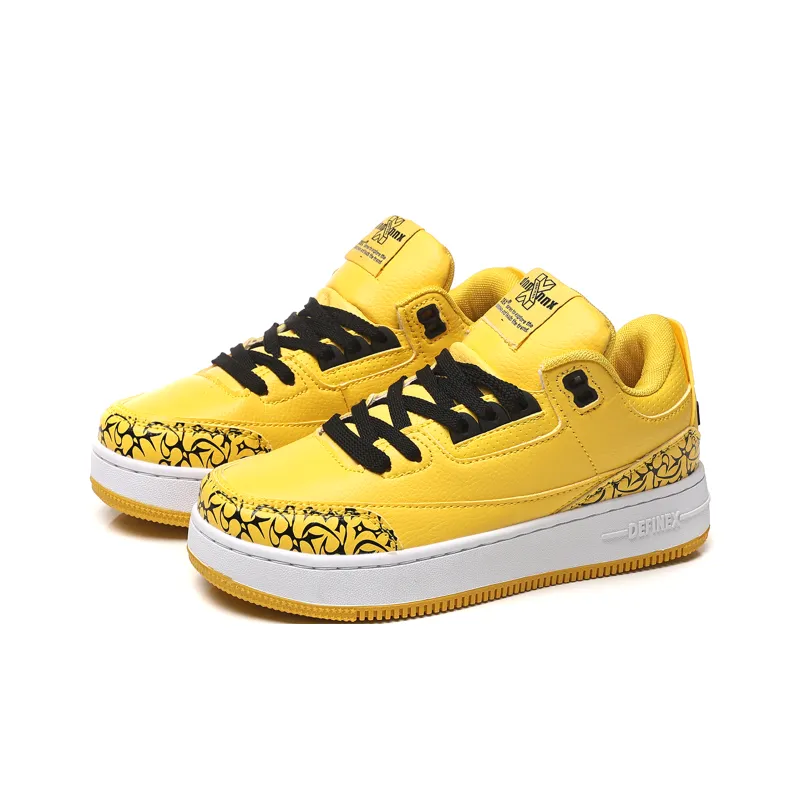 DEFINEX Wear-Resistant Height Increasing Low-Top Skateboard Shoes Unisex-24