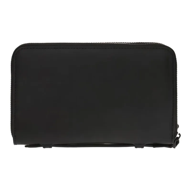 FERRAGAMO Leather Clutches Card Holder Wallet Men's Black-2