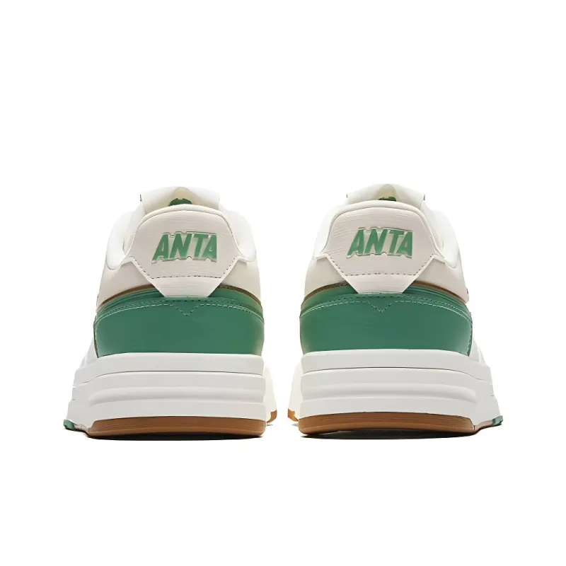 Anta Street Rebel 3 Coverage Slip Resistant Low Top Skateboard Shoes Men's White Cyan-3