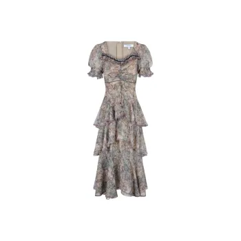 LULUALWAYS Short Sleeved Dress Women's