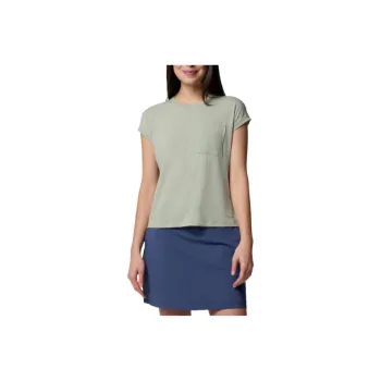 Columbia T Shirt Women's Gray Green