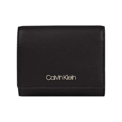 CK/Calvin Klein Recycled Polyester Wallet Small Size Women's Black