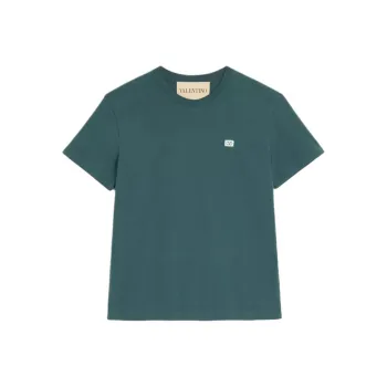 Valentino Vlogo SS25 T Shirt Men's Dark Green