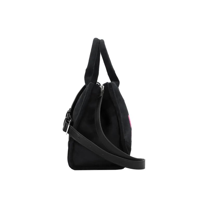 JUZI Cotton Handbag Women's Black-3