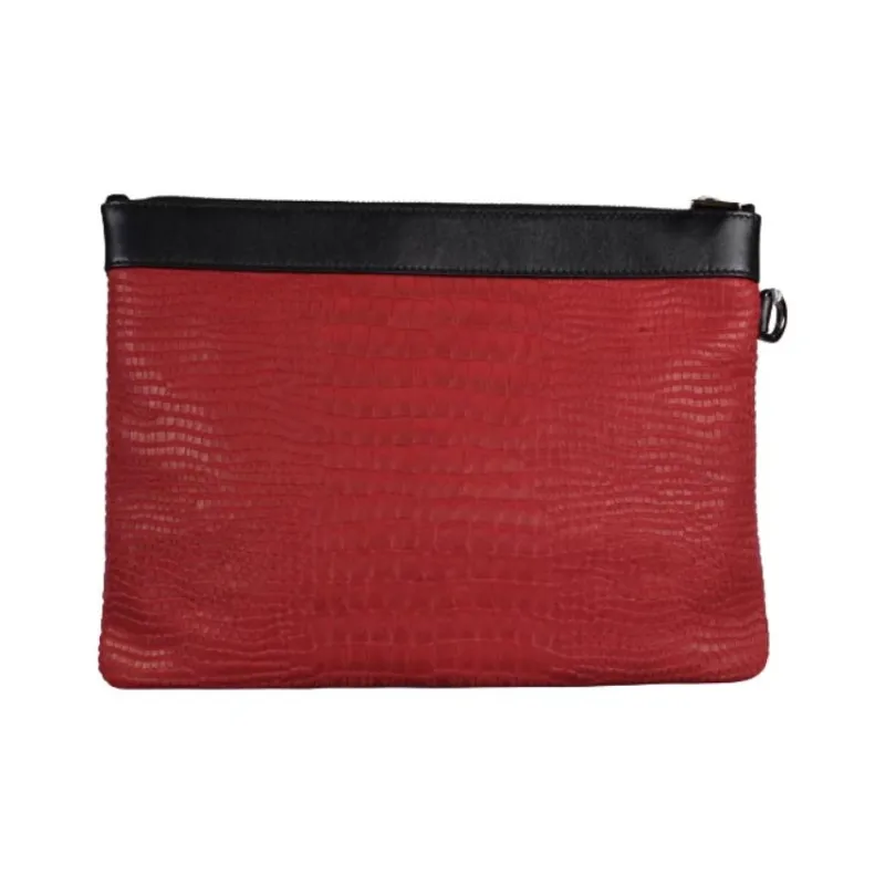 Jimmy Choo Leather Clutch Small Size Men's Red-1