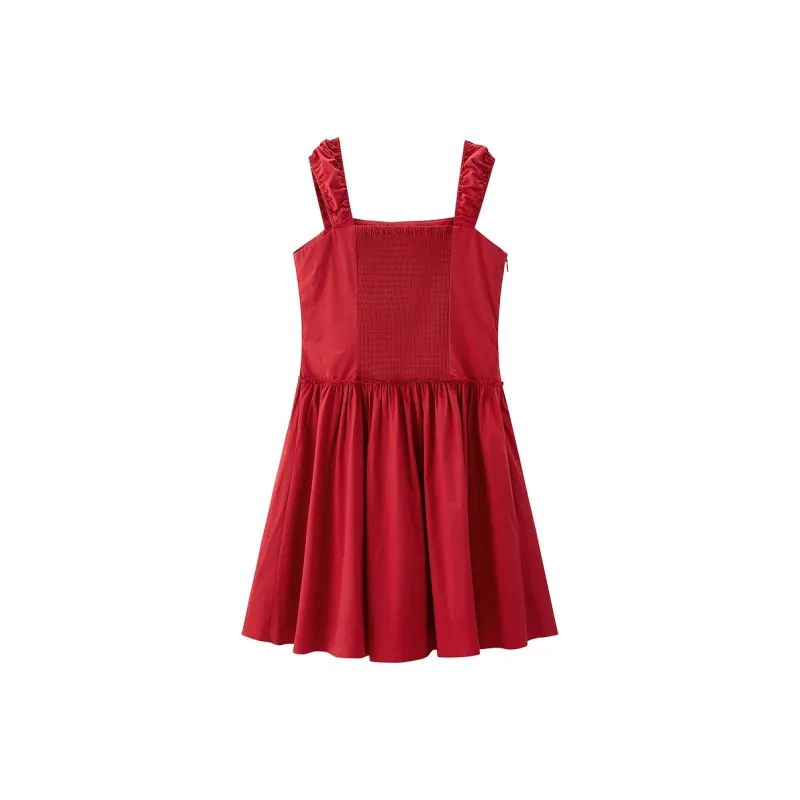 LEDIN Sleeveless Dresses Women's Cherry Red-1