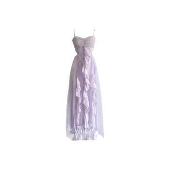 Udon House Slip Dresses Women's Purple