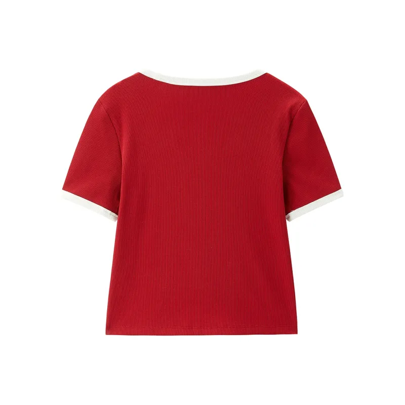 LEDIN T Shirts Women's Samba Red-1