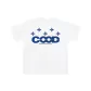 White with Blue Print