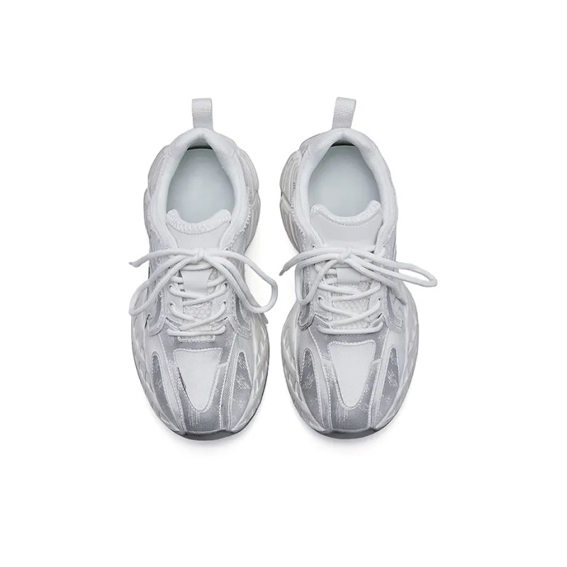 IHBOZ Slip Resistant, Abrasion Resistant, Lightweight, Height Increasing Coverage Low Top Chunky Sneakers Women's-11